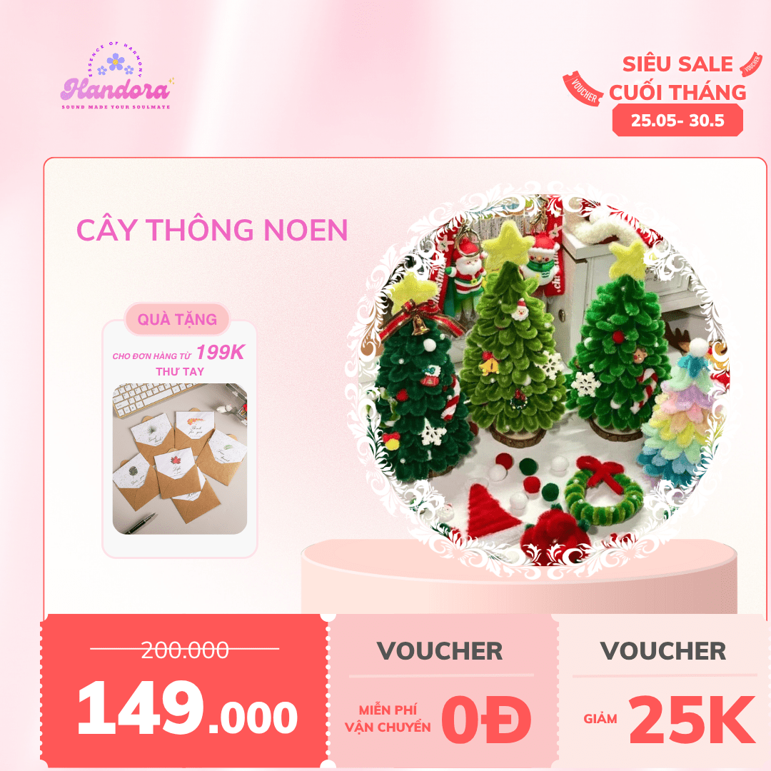 Cây thông noen từ kẽm nhung 2025